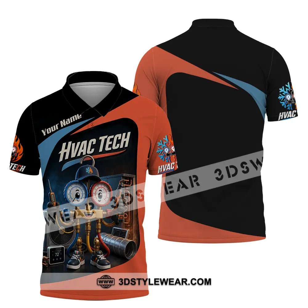 Unisex Shirt - Custom Hvac Tech Shirt - Polo Shirt / S - T-shirt