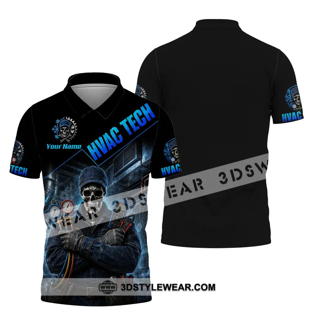 Unisex Shirt - Custom HVAC Tech Shirt - Polo Shirt / S - T-shirt