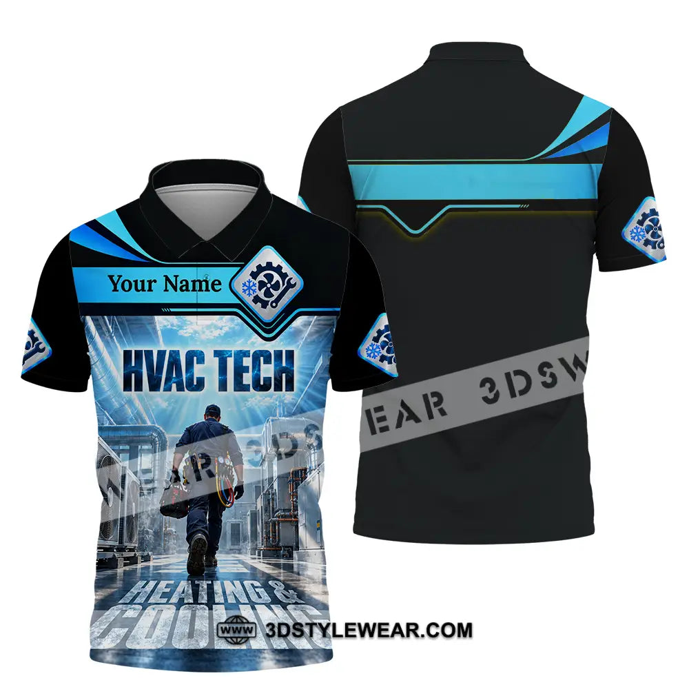 Unisex Shirt - Custom HVAC Tech Shirt - Polo Shirt / S - T-shirt