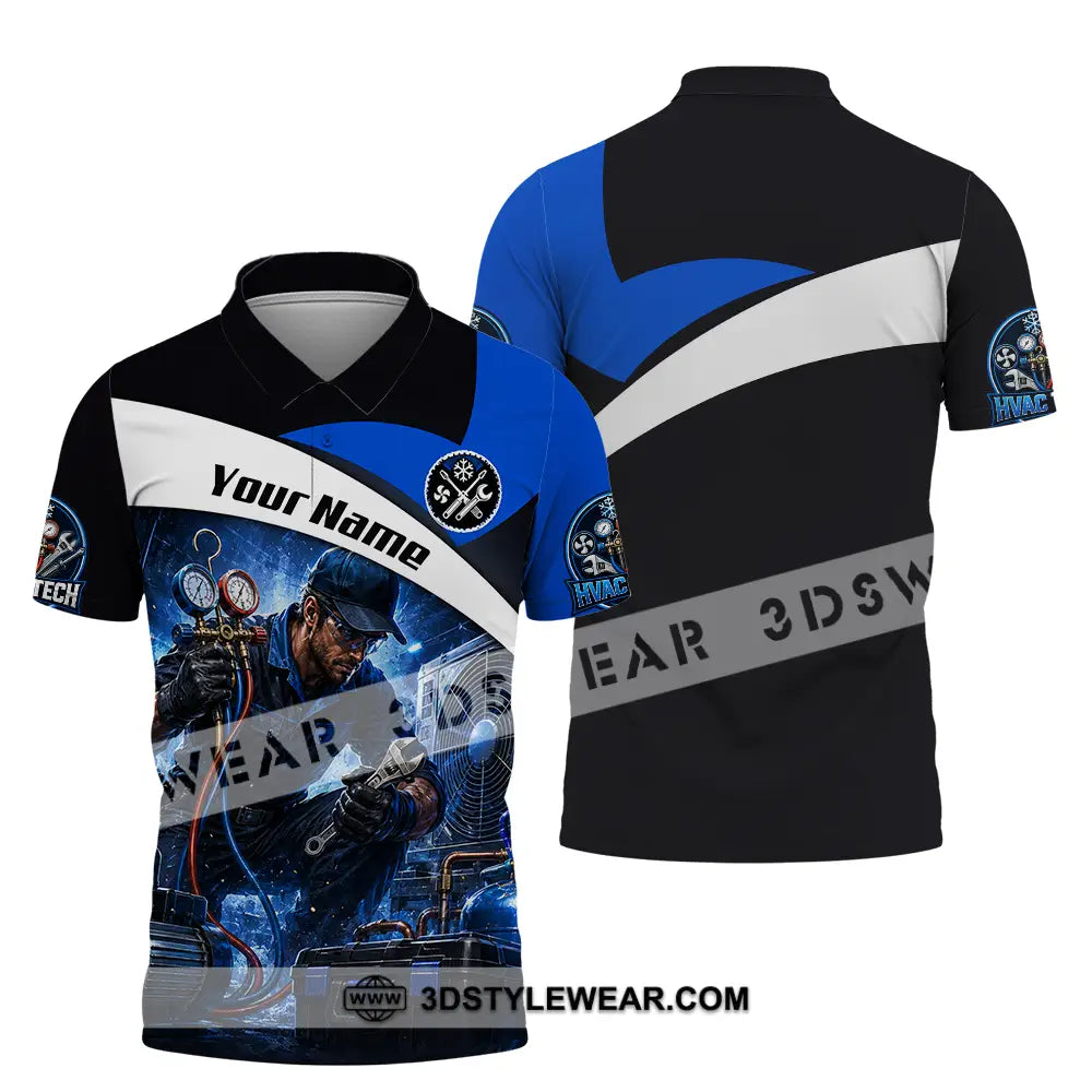 Unisex Shirt - Custom HVAC Tech Shirt - Polo Shirt / S - T-shirt