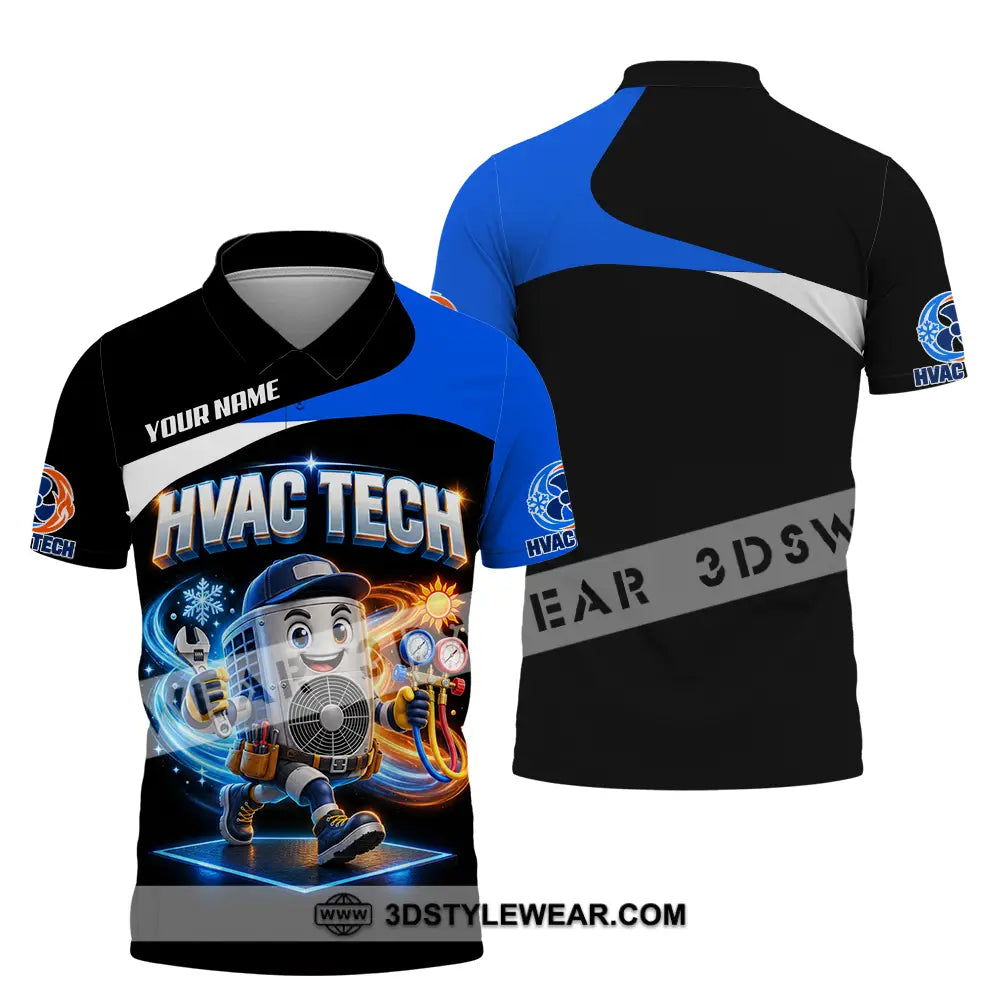 Unisex Shirt - Custom HVAC Tech Shirt - Polo Shirt / S - T-shirt