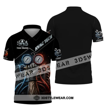 Unisex Shirt - Custom HVAC Tech Shirt - Polo Shirt / S - T-shirt