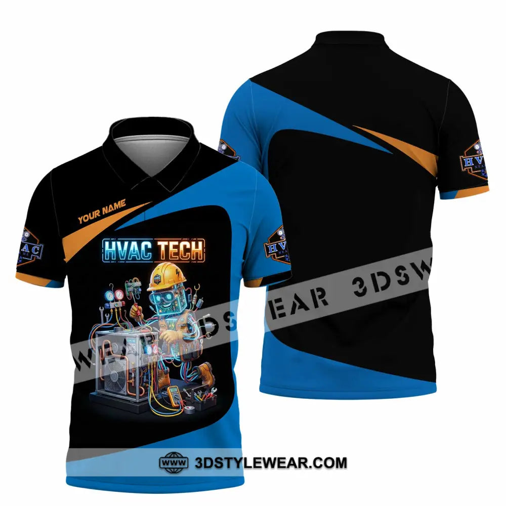 Unisex Shirt - Custom HVAC Tech Shirt - Polo Shirt / S - T-shirt
