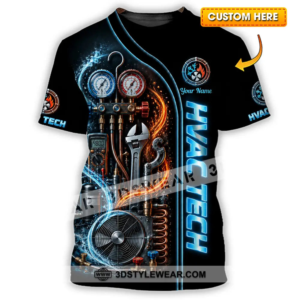 Unisex Shirt - Custom HVAC Tech Shirt - T-shirt