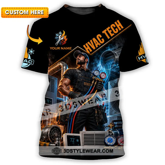 Unisex Shirt - Custom Hvac Tech Shirt style option 1