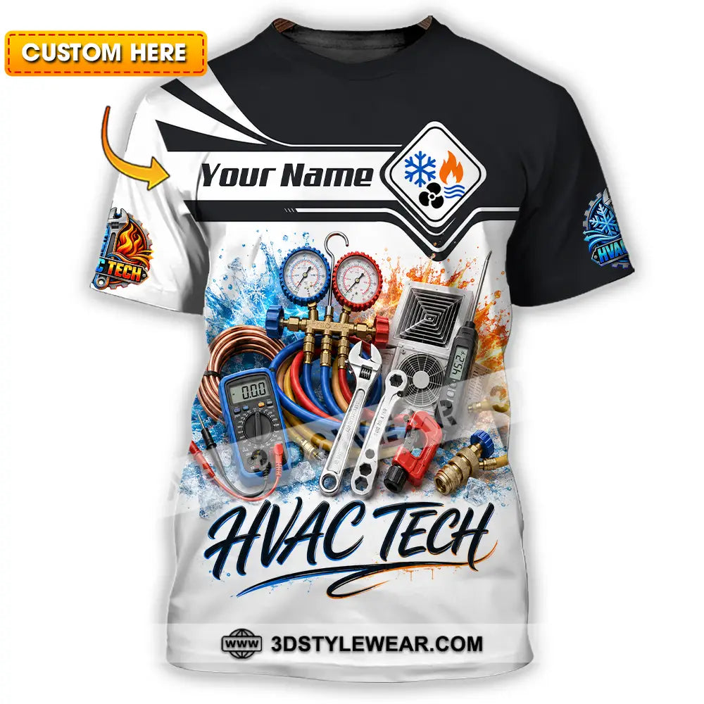 Unisex Shirt - Custom Hvac Tech Shirt - T-shirt