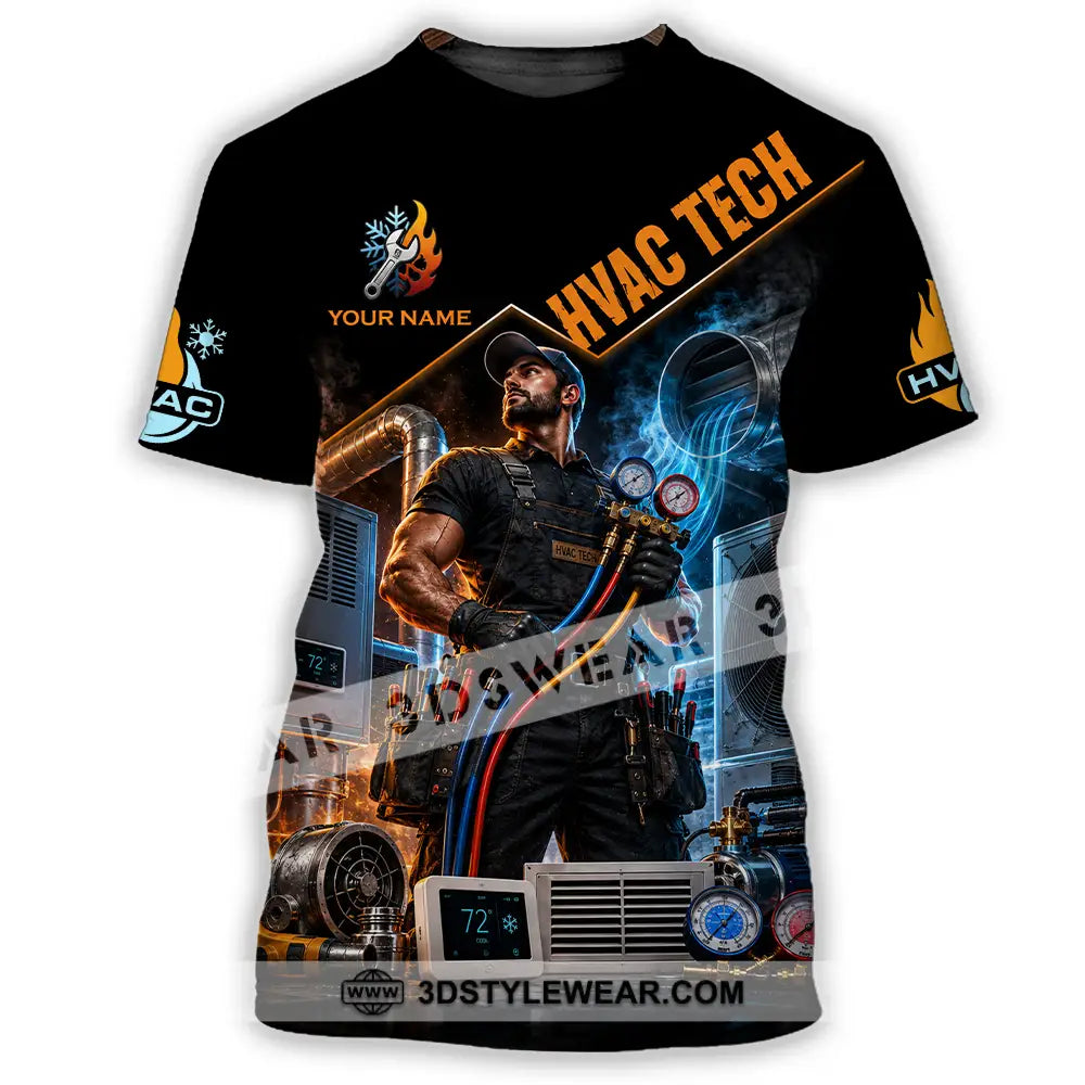 Unisex Shirt - Custom Hvac Tech Shirt - T-Shirt / S - T-shirt
