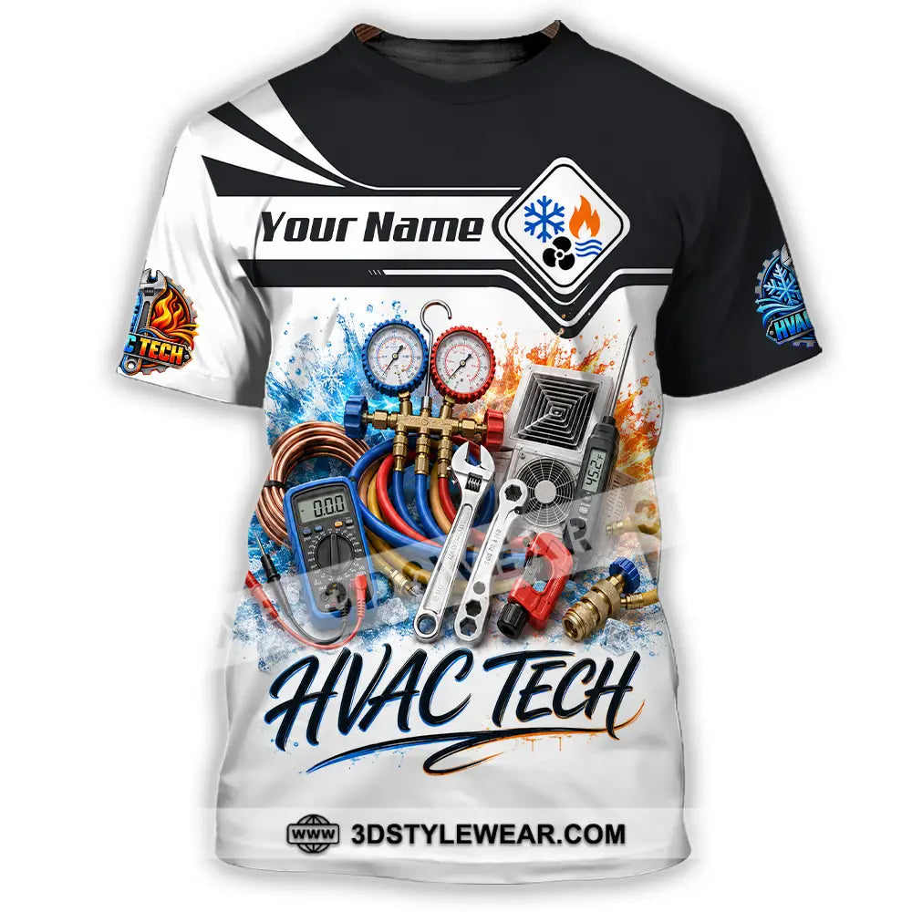 Unisex Shirt - Custom Hvac Tech Shirt - T-Shirt / S - T-shirt