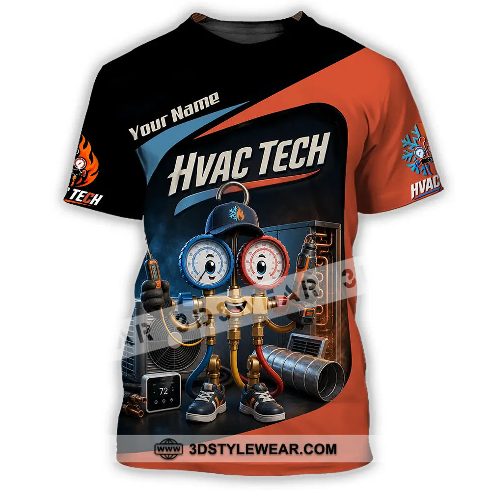 Unisex Shirt - Custom Hvac Tech Shirt - T-Shirt / S - T-shirt