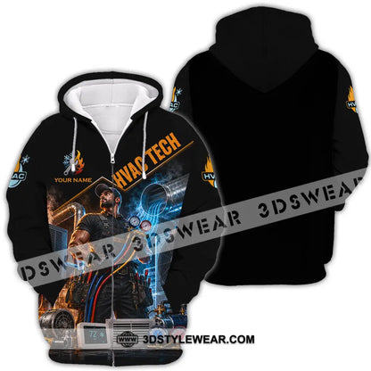 Unisex Shirt - Custom Hvac Tech Shirt - Zipper Hoodie / S - T-shirt