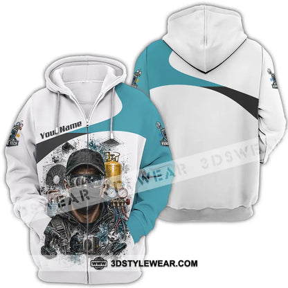 Unisex Shirt - Custom HVAC Tech Shirt - Zipper Hoodie / S - T-shirt