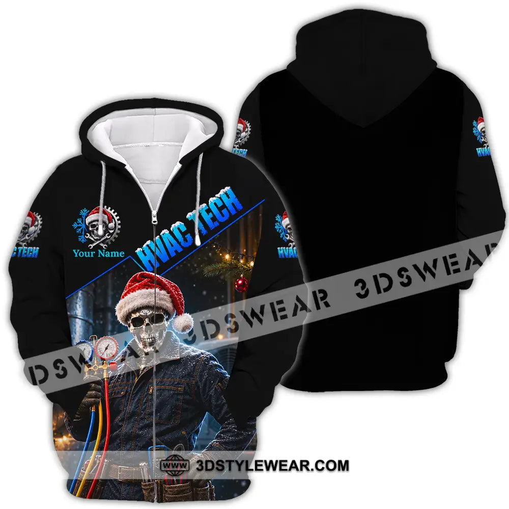 Unisex Shirt - Custom HVAC Tech Shirt - Zipper Hoodie / S - T-shirt