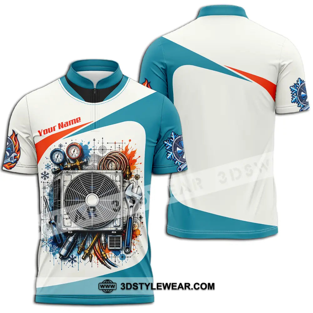 Unisex Shirt - Custom Plumber Shirt - Zipper Polo Shirt / S - T-shirt