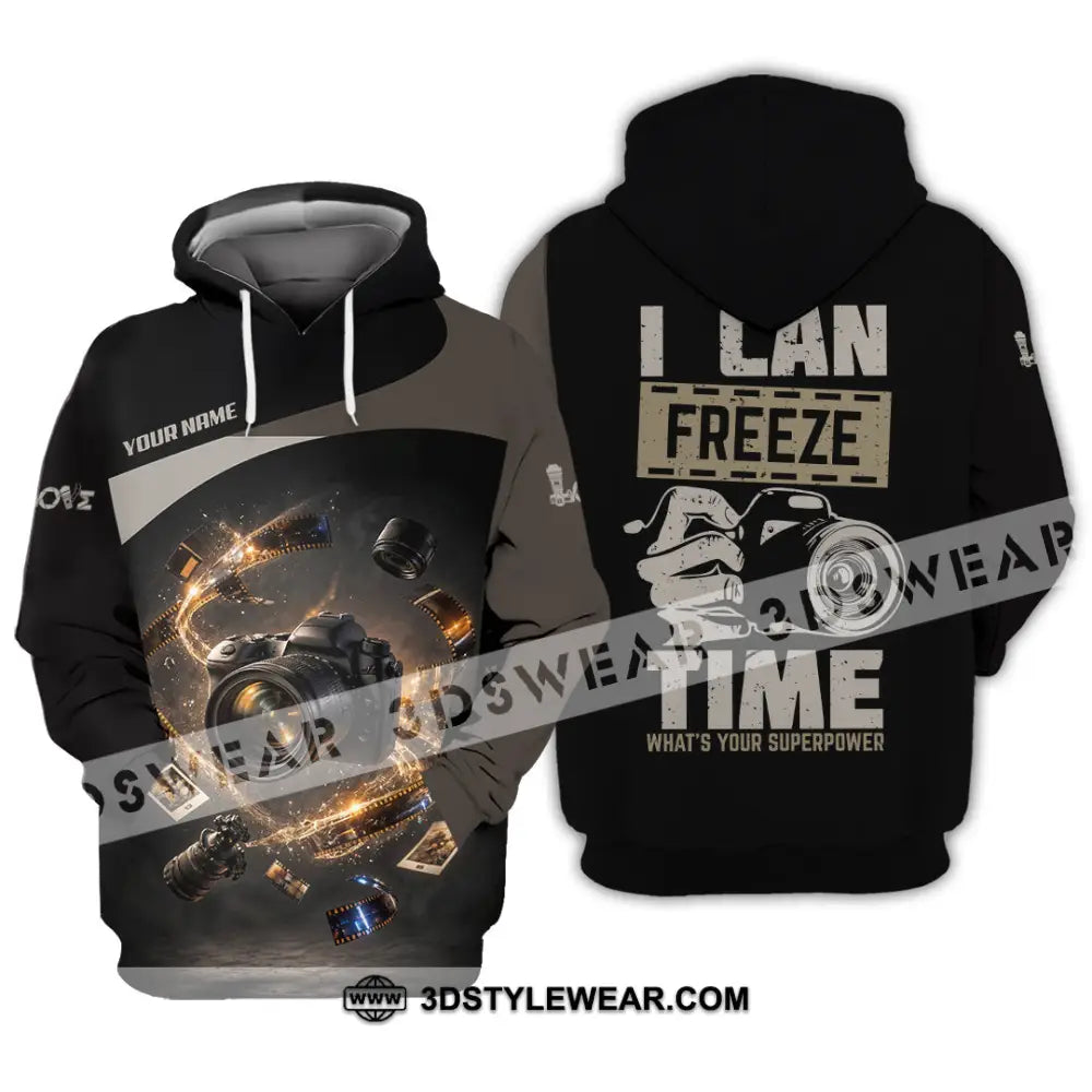 Unisex Shirt - Custom I Can Freeze Time Shirt - Hoodie / S - T-shirt