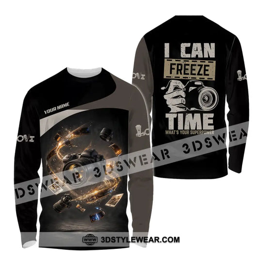 Unisex Shirt - Custom I Can Freeze Time Shirt style option 4