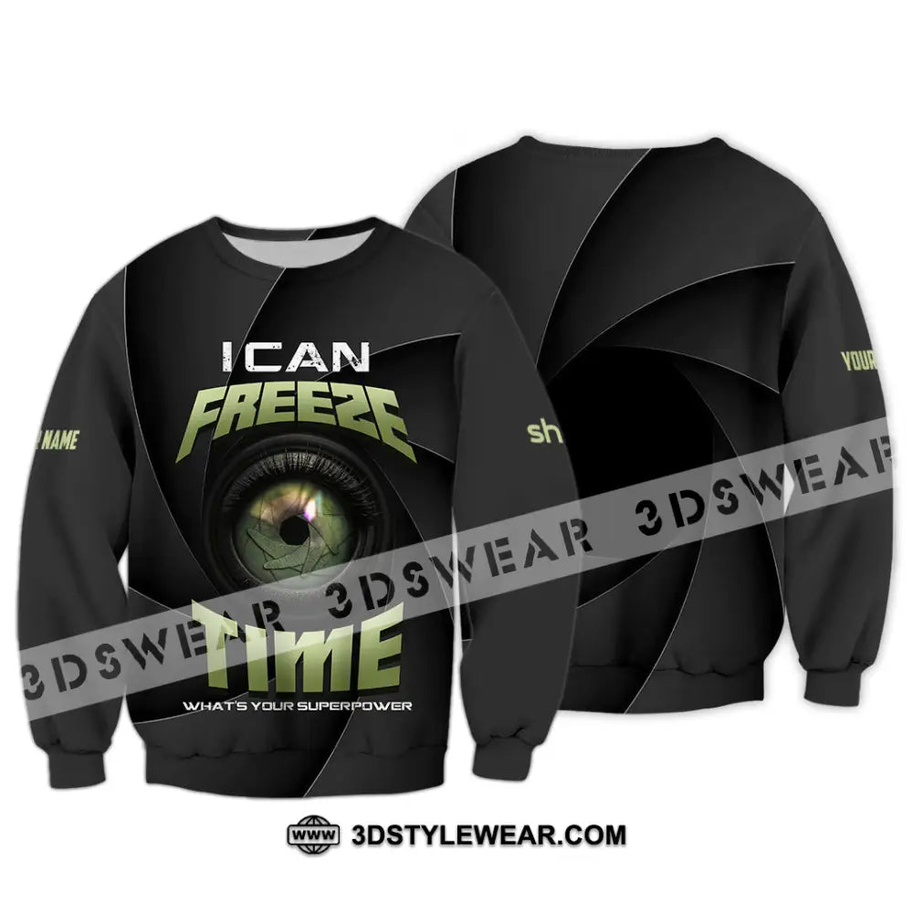 Unisex Shirt - Custom I Can Freeze Time Shirt - Long Sleeve / S - T-shirt