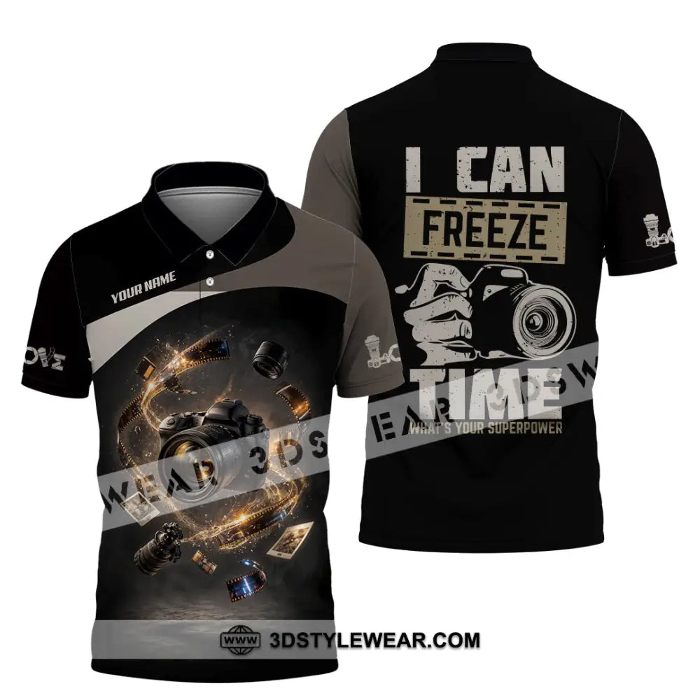 Unisex Shirt - Custom I Can Freeze Time Shirt - Polo Shirt / S - T-shirt