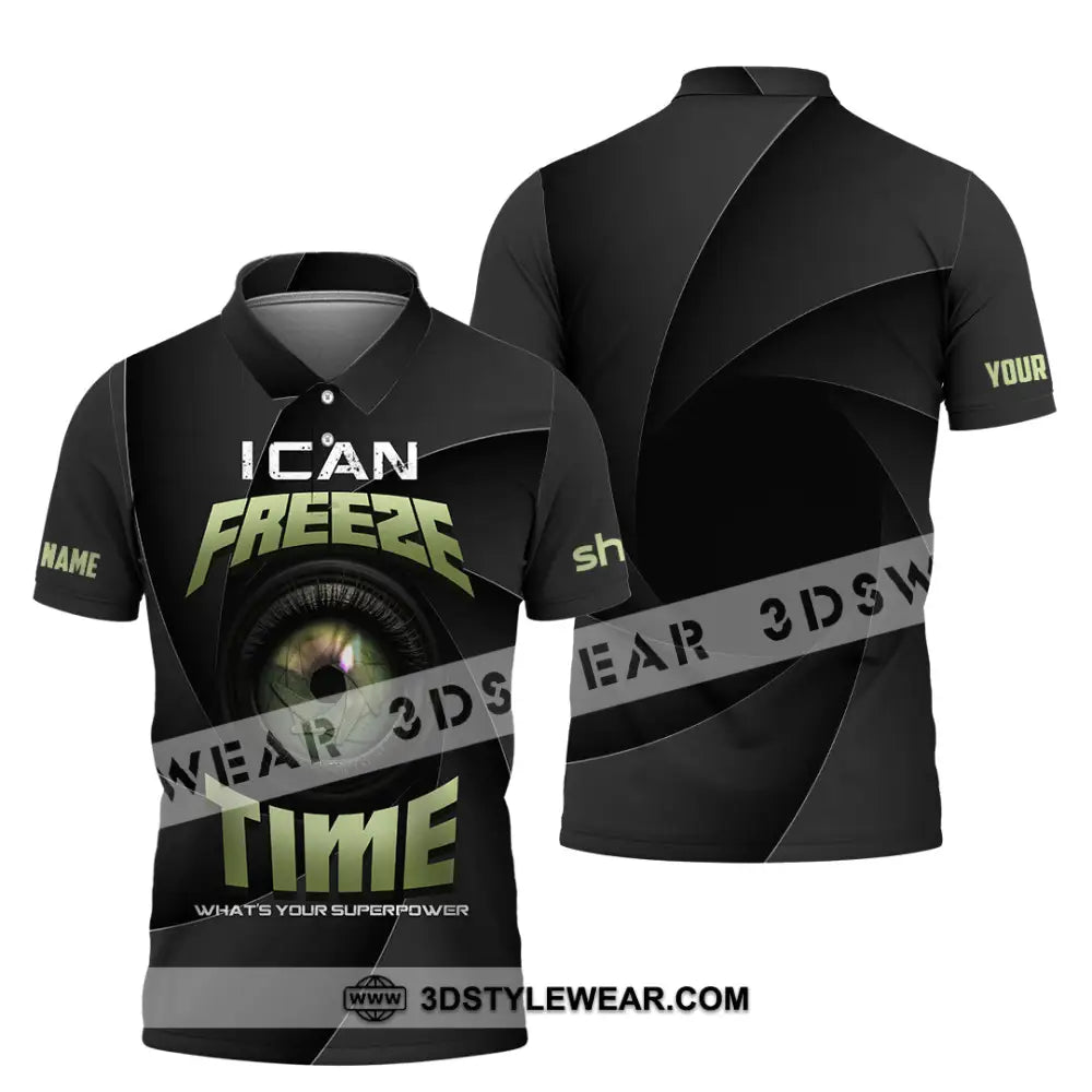 Unisex Shirt - Custom I Can Freeze Time Shirt - Polo Shirt / S - T-shirt