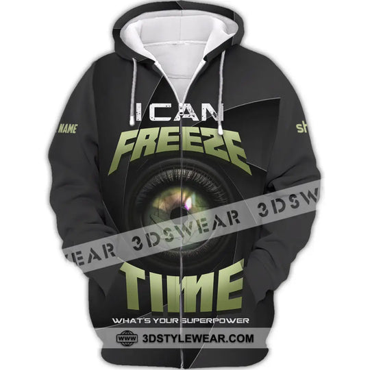 Unisex Shirt - Custom I Can Freeze Time Shirt style option 3