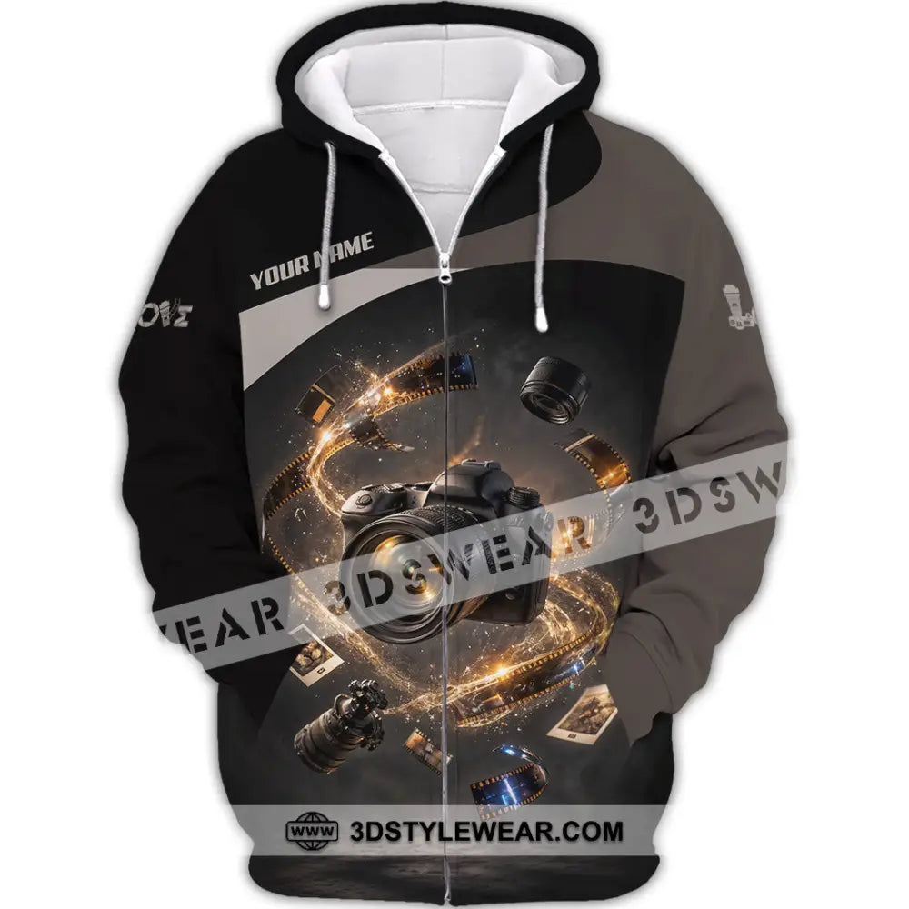 Unisex Shirt - Custom I Can Freeze Time Shirt - Zipper Hoodie / S - T-shirt