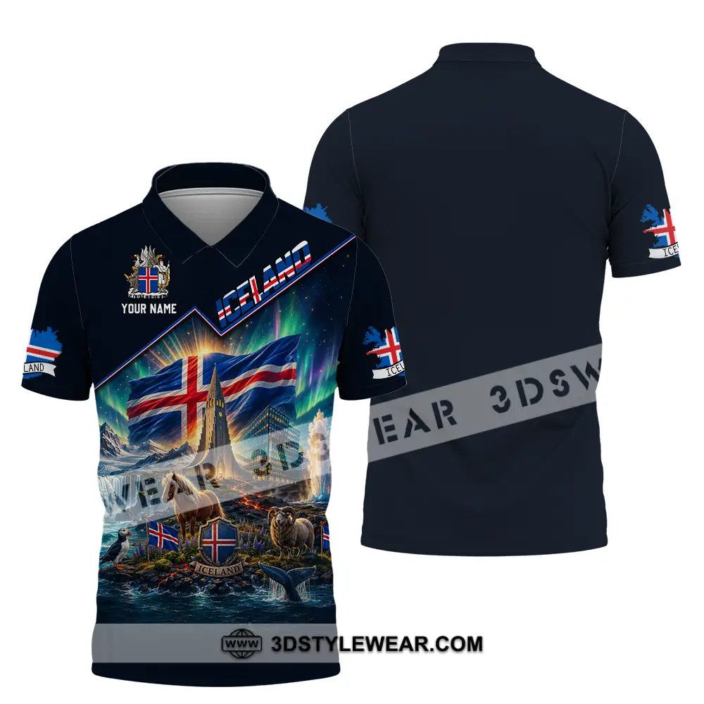 Unisex Shirt - Custom Iceland Shirt - Polo Shirt / S - T-shirt