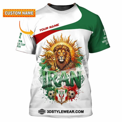 Unisex Shirt - Custom Iran World Cup 2026 3D Shirt - T-shirt
