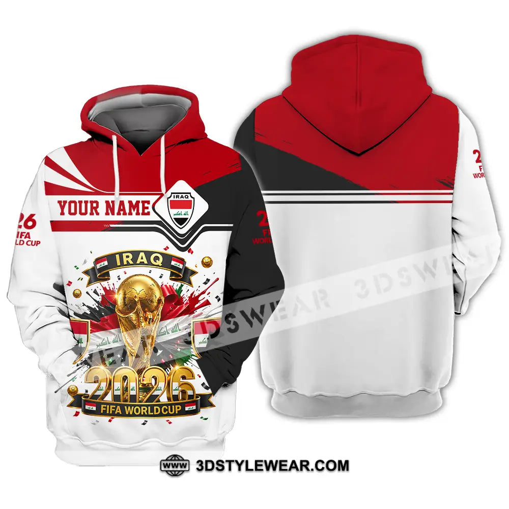Unisex Shirt - Custom Iraq World Cup 2026 3D Shirt - Hoodie / S - T-shirt
