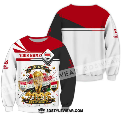 Unisex Shirt - Custom Iraq World Cup 2026 3D Shirt - Long Sleeve / S - T-shirt