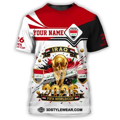 Unisex Shirt - Custom Iraq World Cup 2026 3D Shirt - T-Shirt / S - T-shirt
