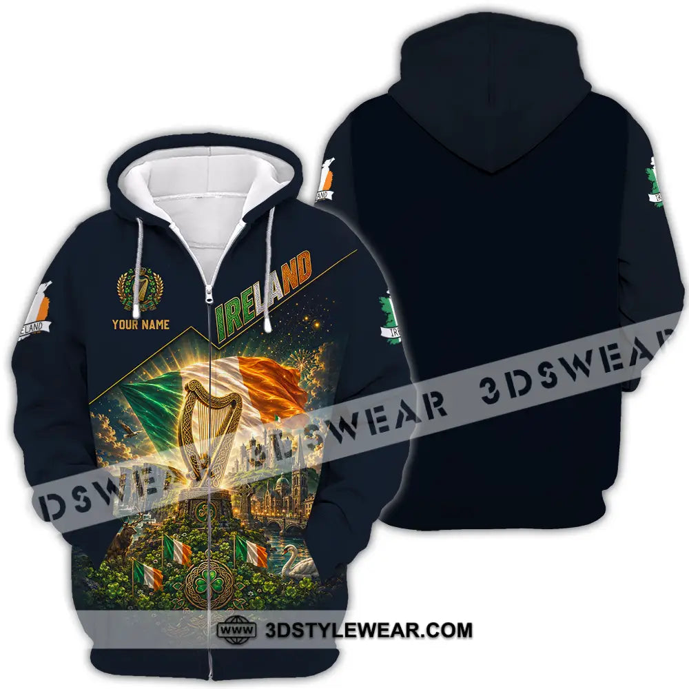 Unisex Shirt - Custom Ireland Shirt - Zipper Hoodie / S - T-shirt