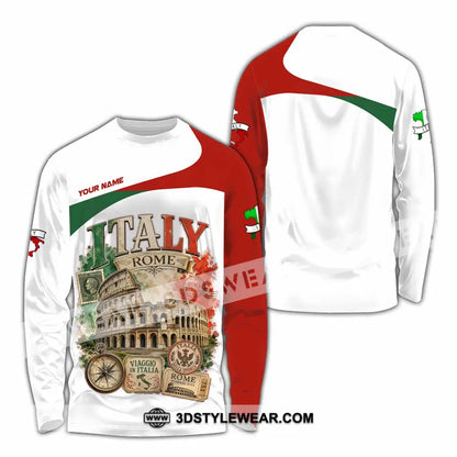 Unisex Shirt - Custom Italy Shirt - Long Sleeve Shirt / S - T-shirt