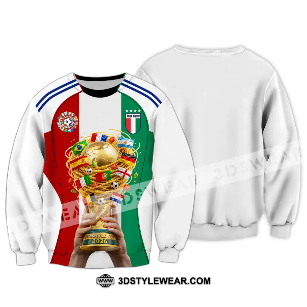 Unisex Shirt - Custom Italy World Cup 2026 Shirt - Long Sleeve / S - T-shirt
