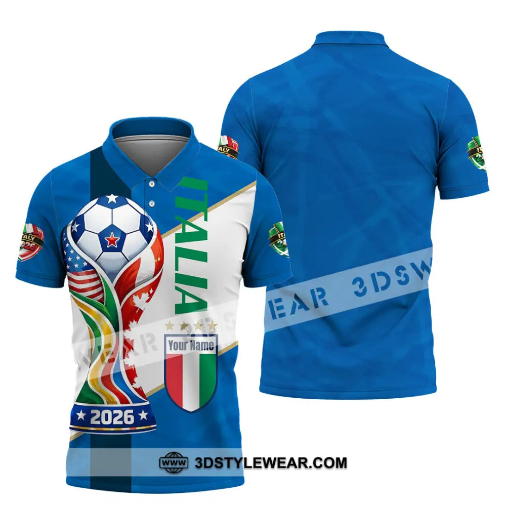 Unisex Shirt - Custom Italy World Cup 2026 Shirt - Polo Shirt / S - T-shirt
