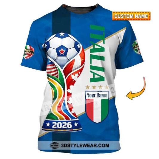 Unisex Shirt - Custom Italy World Cup 2026 Shirt - T-shirt