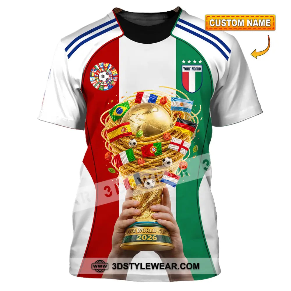 Unisex Shirt - Custom Italy World Cup 2026 Shirt - T-shirt