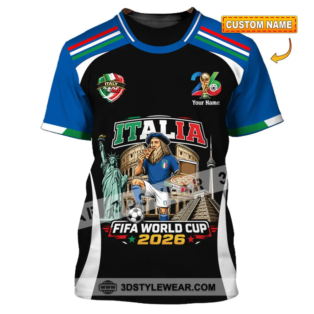 Unisex Shirt - Custom Italy World Cup 2026 Shirt - T-shirt
