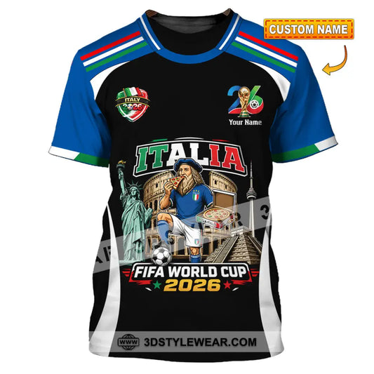 Unisex Shirt - Custom Italy World Cup 2026 Shirt - T-shirt