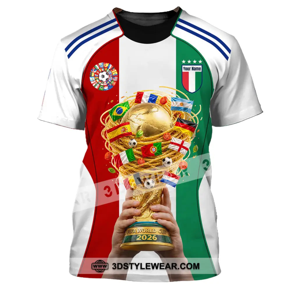 Unisex Shirt - Custom Italy World Cup 2026 Shirt - T-Shirt / S - T-shirt