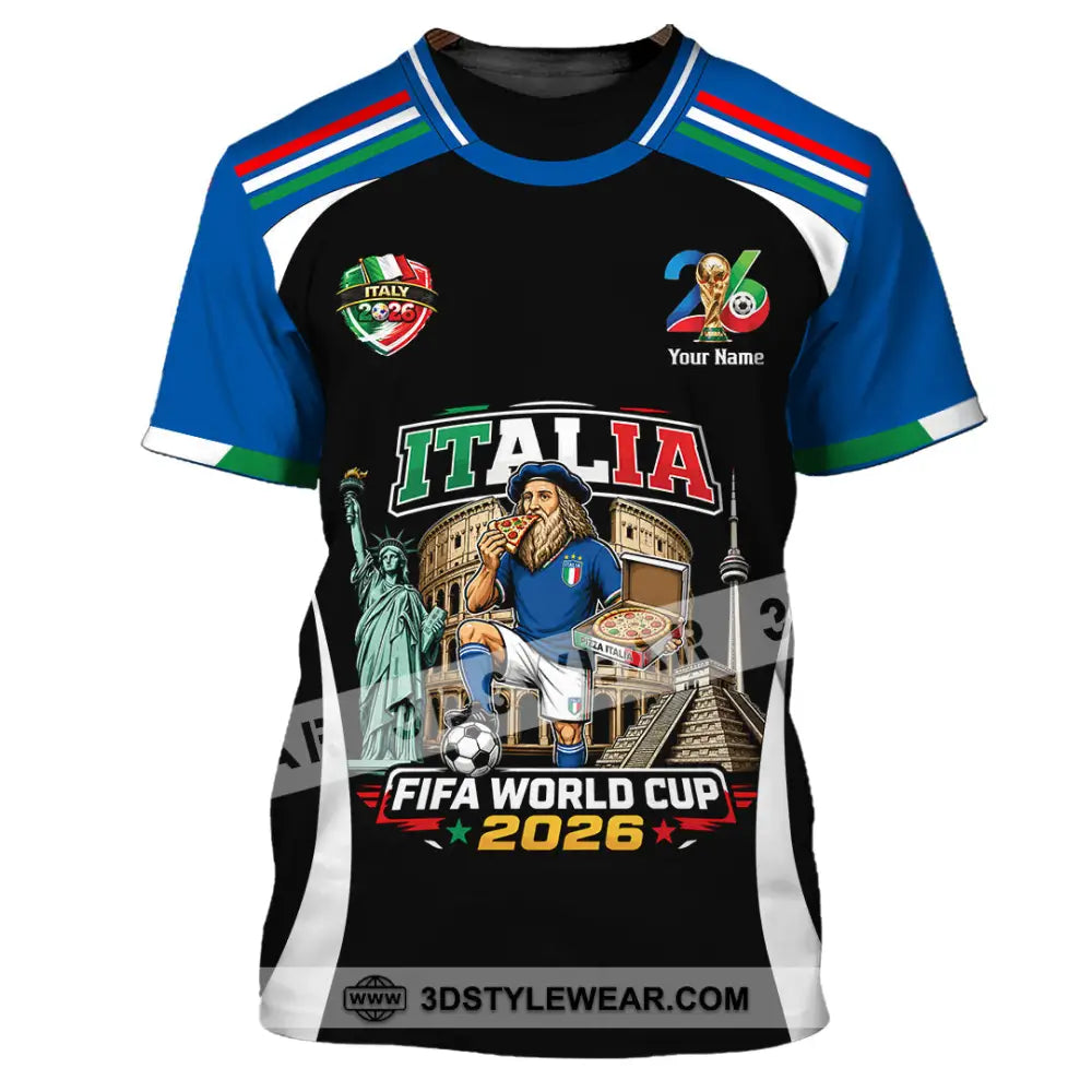 Unisex Shirt - Custom Italy World Cup 2026 Shirt - T-Shirt / S - T-shirt