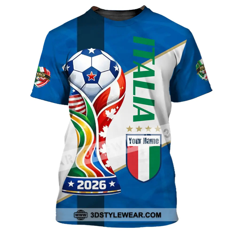 Unisex Shirt - Custom Italy World Cup 2026 Shirt - T-Shirt / S - T-shirt