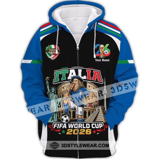 Unisex Shirt - Custom Italy World Cup 2026 Shirt style option 3