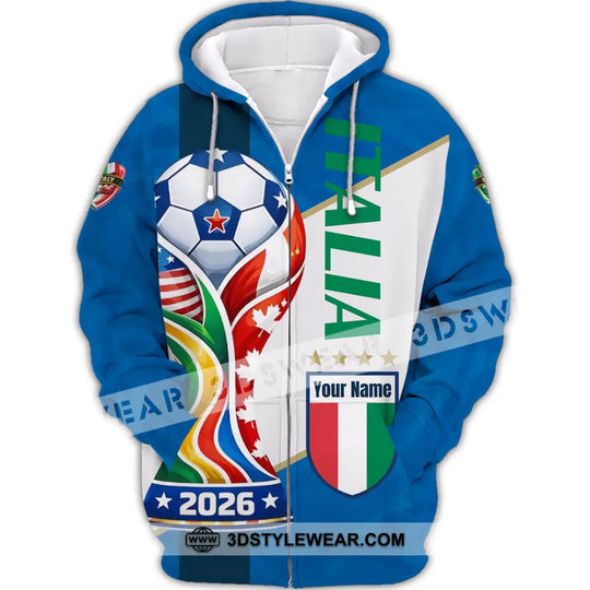 Unisex Shirt - Custom Italy World Cup 2026 Shirt style option 3