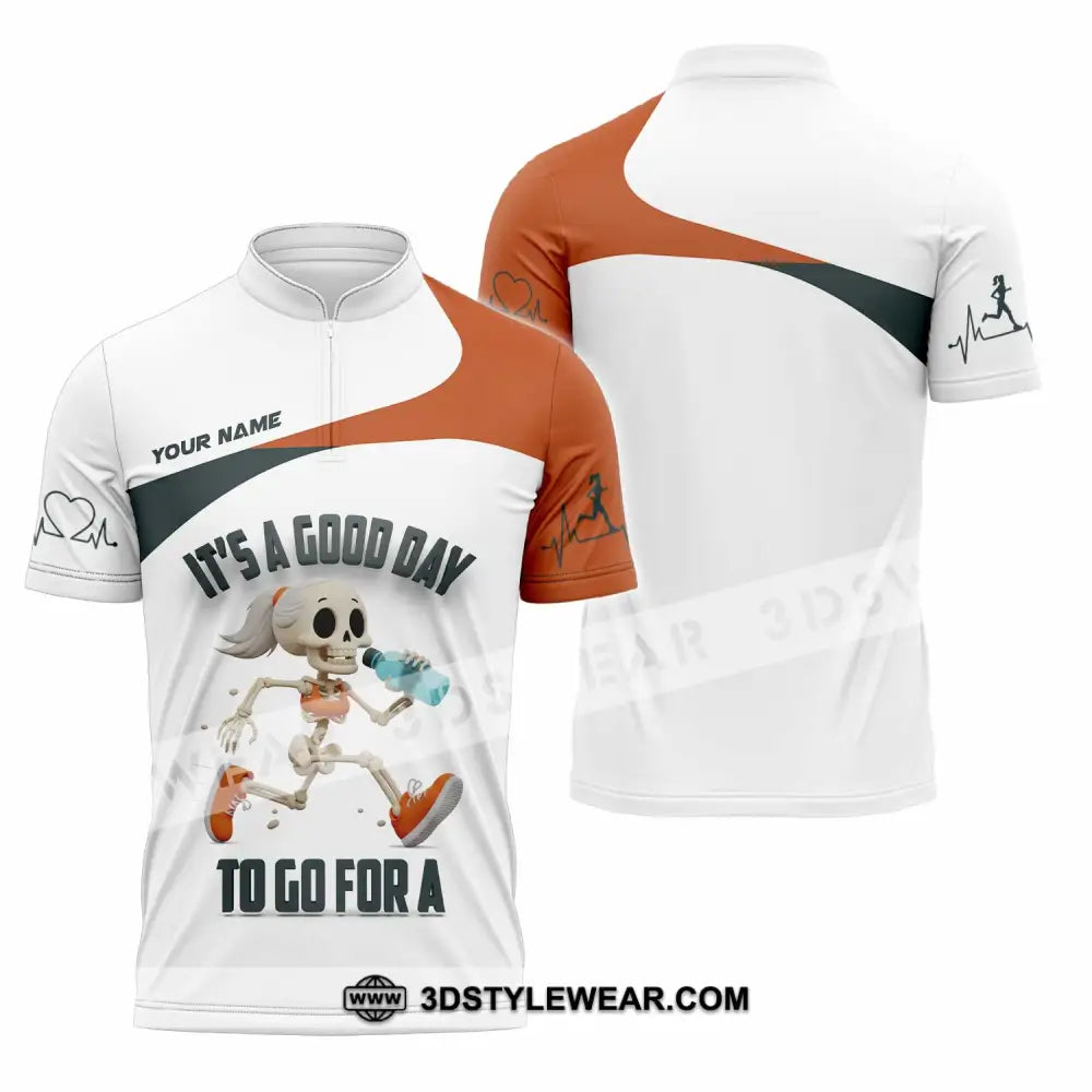 Unisex Shirt - Custom It’s A Good Day To Go For A Shirt - Zipper Polo Shirt / S - T-shirt
