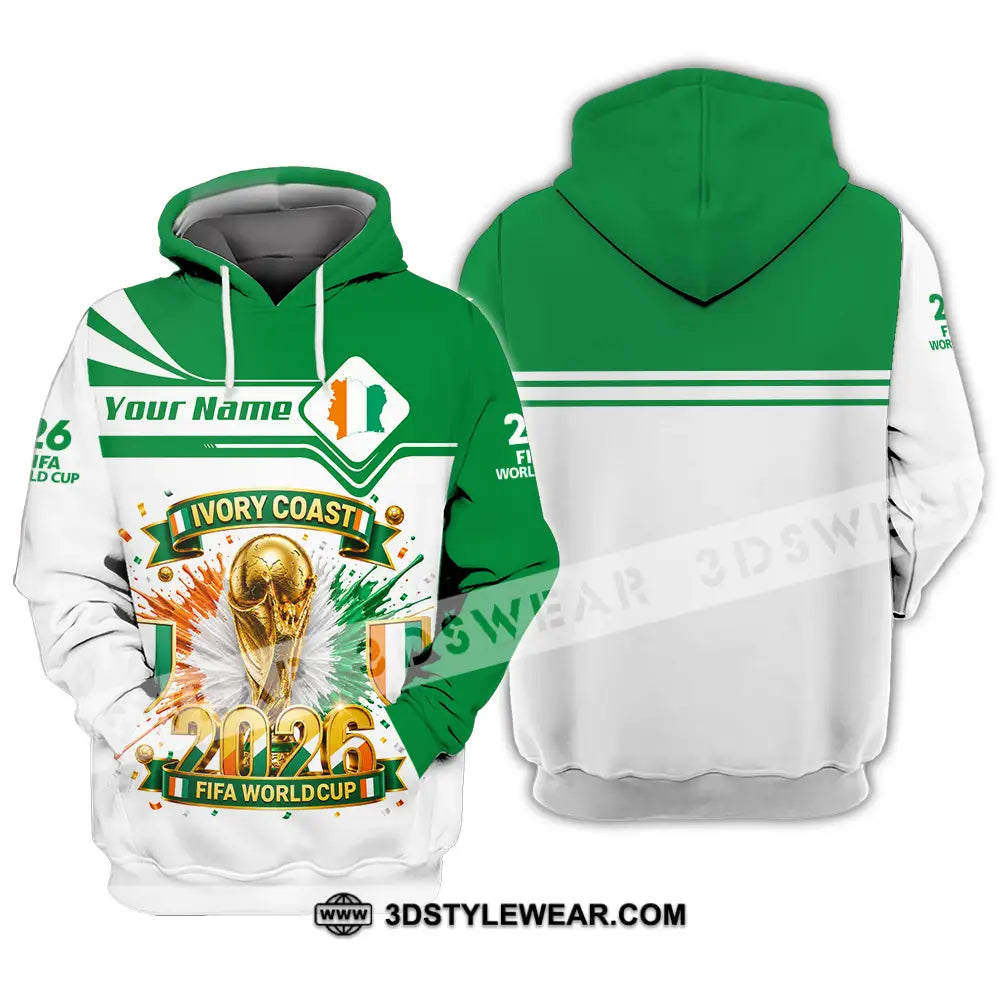 Unisex Shirt - Custom Ivory Coast World Cup 2026 Shirt - Hoodie / S - T-shirt
