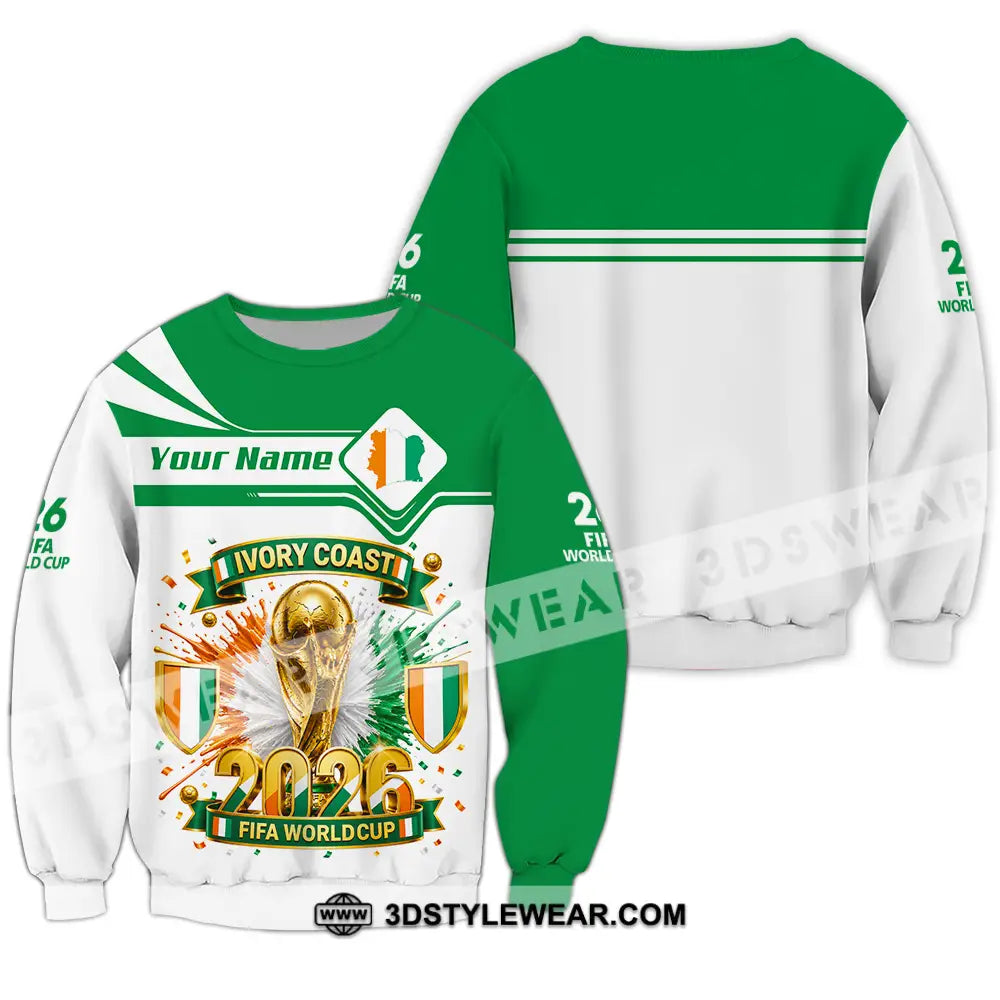 Unisex Shirt - Custom Ivory Coast World Cup 2026 Shirt - Long Sleeve / S - T-shirt