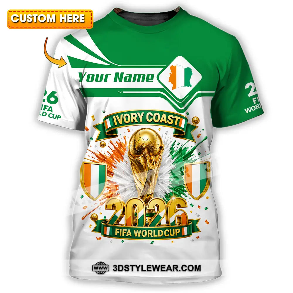Unisex Shirt - Custom Ivory Coast World Cup 2026 Shirt - T-shirt