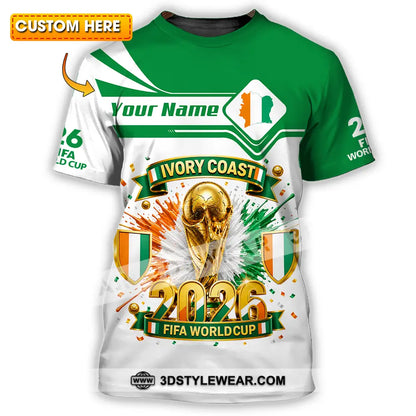 Unisex Shirt - Custom Ivory Coast World Cup 2026 Shirt - T-shirt