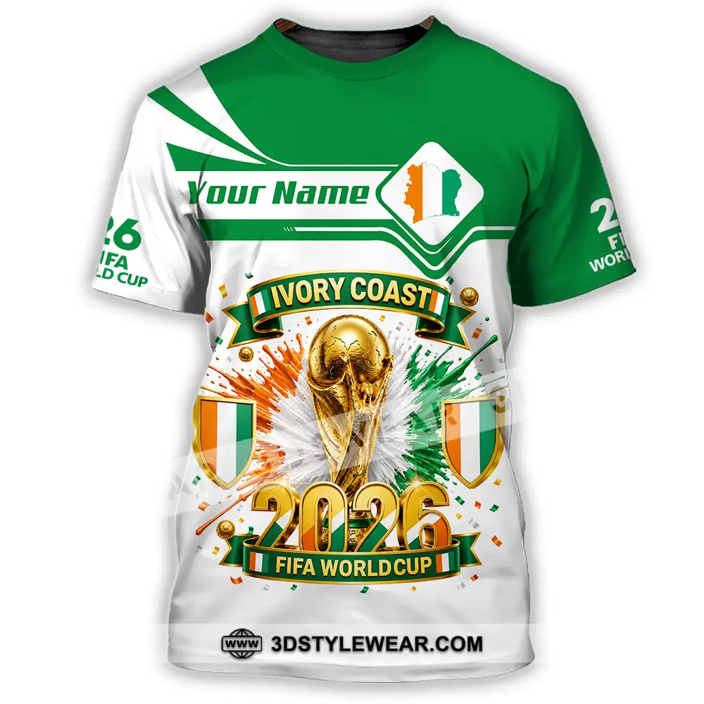 Unisex Shirt - Custom Ivory Coast World Cup 2026 Shirt - T-Shirt / S - T-shirt