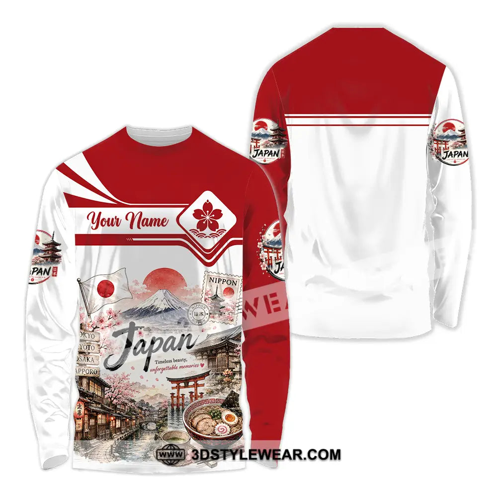 Unisex Shirt - Custom Japan Shirt - Long Sleeve Shirt / S - T-shirt