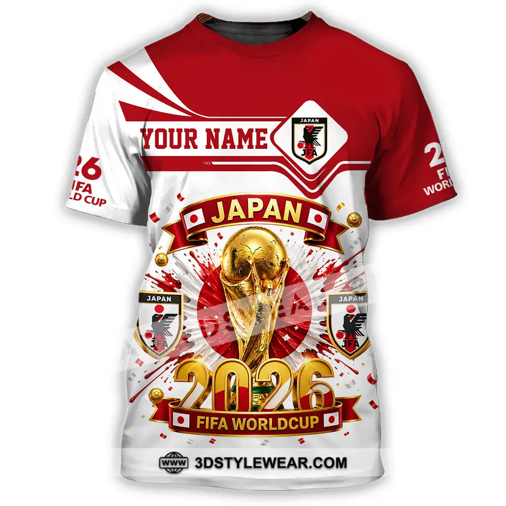 Unisex Shirt - Custom Japan World Cup 2026 3D Shirt - T-Shirt / S - T-shirt